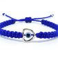 evil eye bracelet, blue string evil eye protection wristband, good luck braided bracelet, blue string bracelet, adjustable for man and woman