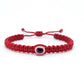 good luck red string bracelet, evil eye charm, braided red string wristband, evil eye protection bracelet for man & woman