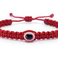 good luck red string bracelet, evil eye charm, braided red string wristband, evil eye protection bracelet for man & woman