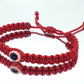 good luck red string bracelet, evil eye charm, braided red string wristband, evil eye protection bracelet for man & woman