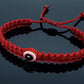 good luck red string bracelet, evil eye charm, braided red string wristband, evil eye protection bracelet for man & woman