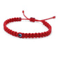 Evil eye bracelet, good luck red string bracelet, evil eye protection amulet, red string wristband adjustable for man and woman