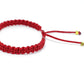 red string good luck bracelet, braided red string wristband, evil eye protection braided bracelet, unisex, adjustable