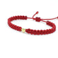 red string good luck bracelet, braided red string wristband, evil eye protection bracelet, adjustable for man and woman