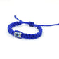 Kids size Evil eye amulet, good luck braided bracelet, evil eye blue string wristband for kids, evil eye protection, good luck charm