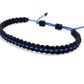 ANKLET- Thin blue line anklet, Police thin blue line, thin blue line support police anklet, adjustable.