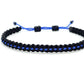 ANKLET- Thin blue line anklet, Police thin blue line, thin blue line support police anklet, adjustable.