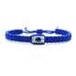 Evil eye amulet bracelet, good luck blue string wristband, evil eye protection, good luck charm, adjustable, for man and women