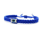 Evil eye amulet bracelet, good luck blue string wristband, evil eye protection, good luck charm, adjustable, for man and women