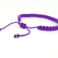 evil eye bracelet purple color string, braided evil eye protection bracelet, adjustable, good luck charm for man & woman