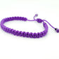 evil eye bracelet purple color string, braided evil eye protection bracelet, adjustable, good luck charm for man & woman