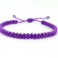 evil eye bracelet purple color string, braided evil eye protection bracelet, adjustable, good luck charm for man & woman