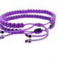 evil eye bracelet purple color string, braided evil eye protection bracelet, adjustable, good luck charm for man & woman