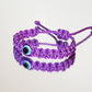 Baby evil eye bracelet, Newborn infants & small children bracelet for evil eye protection, Baby Evil eye amulet, evil eye protection purple