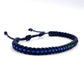 ANKLET- half Thin blue Line half thin green line braided anklet  -new -1/2 geen line, 1/2 blue line -for man & woman