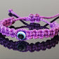 Baby evil eye bracelet, Newborn infants & small children bracelet for evil eye protection, Baby Evil eye amulet, evil eye protection purple