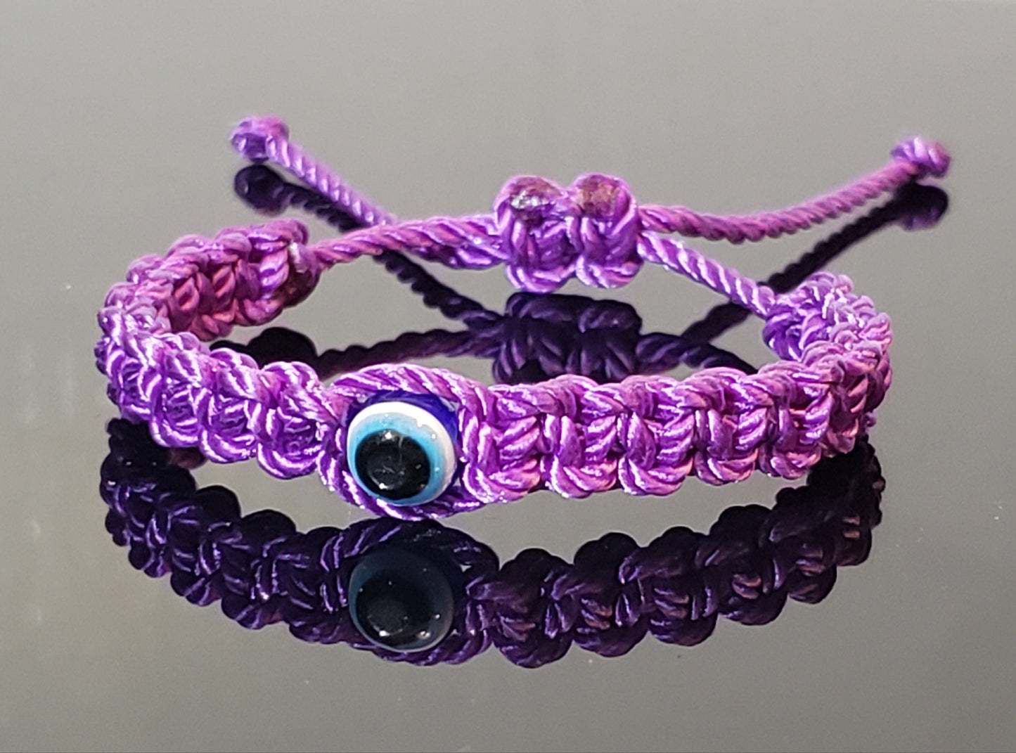 Baby evil eye bracelet, Newborn infants & small children bracelet for evil eye protection, Baby Evil eye amulet, evil eye protection purple