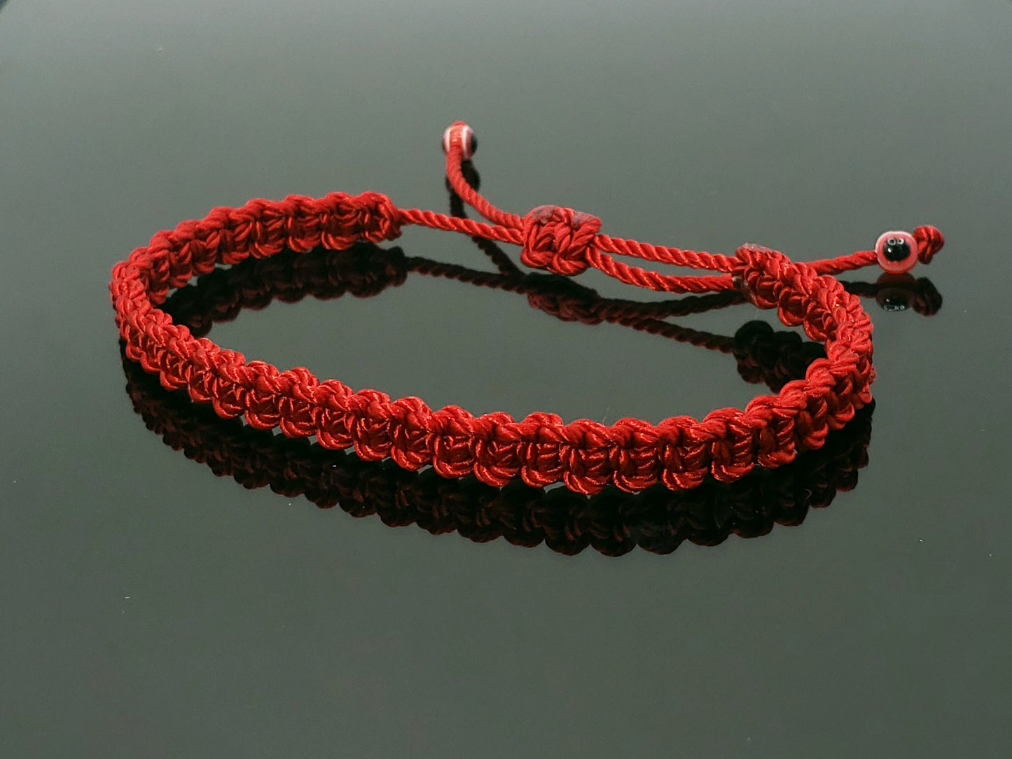 evil eye bracelet red string braided evil eye protection bracelet, adjustable, good luck charm for man & woman