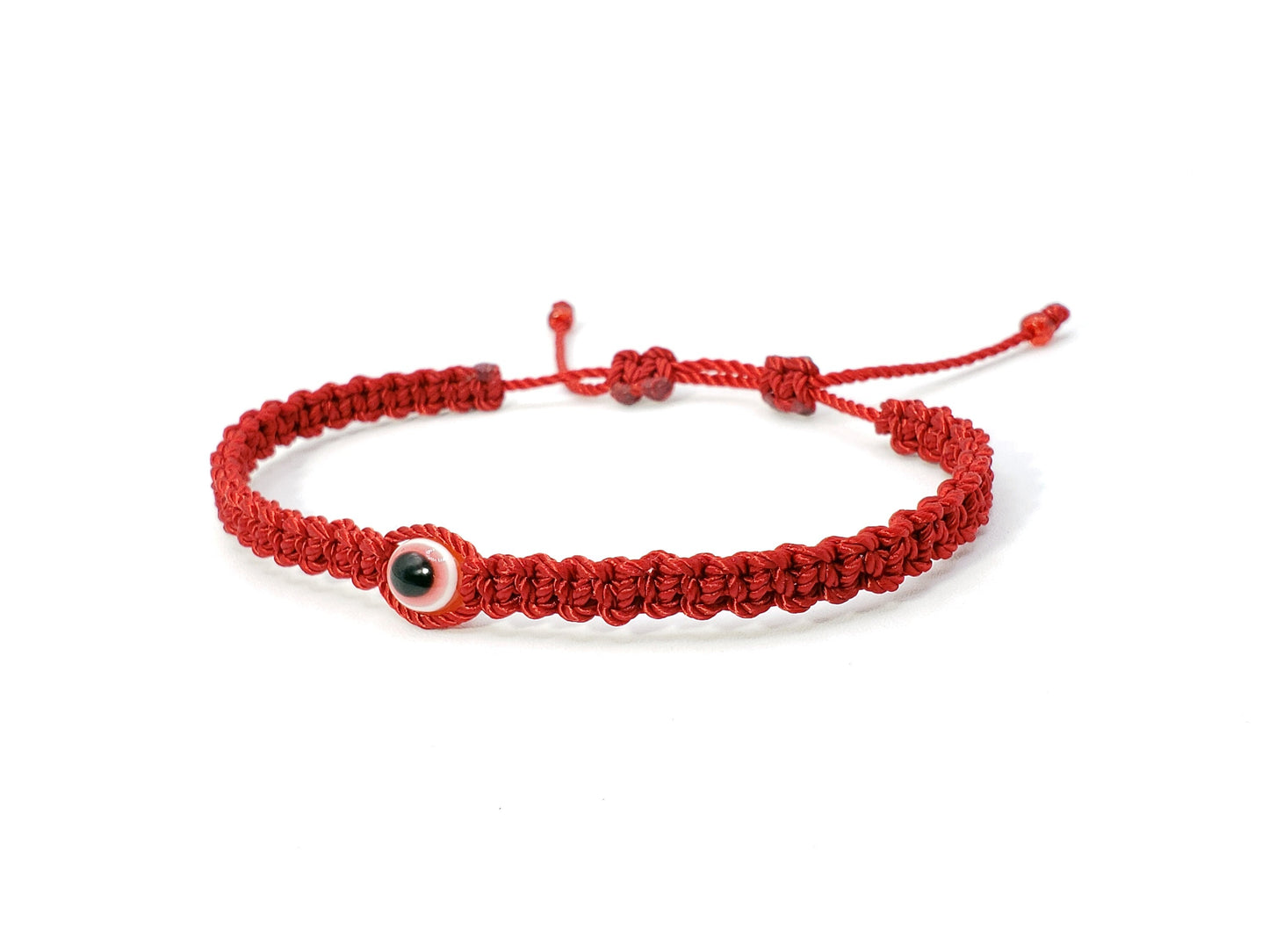 ANKLET -evil eye red string Anklet, braided red string anklet, evil eye protection charm, new, adjustable for man and woman