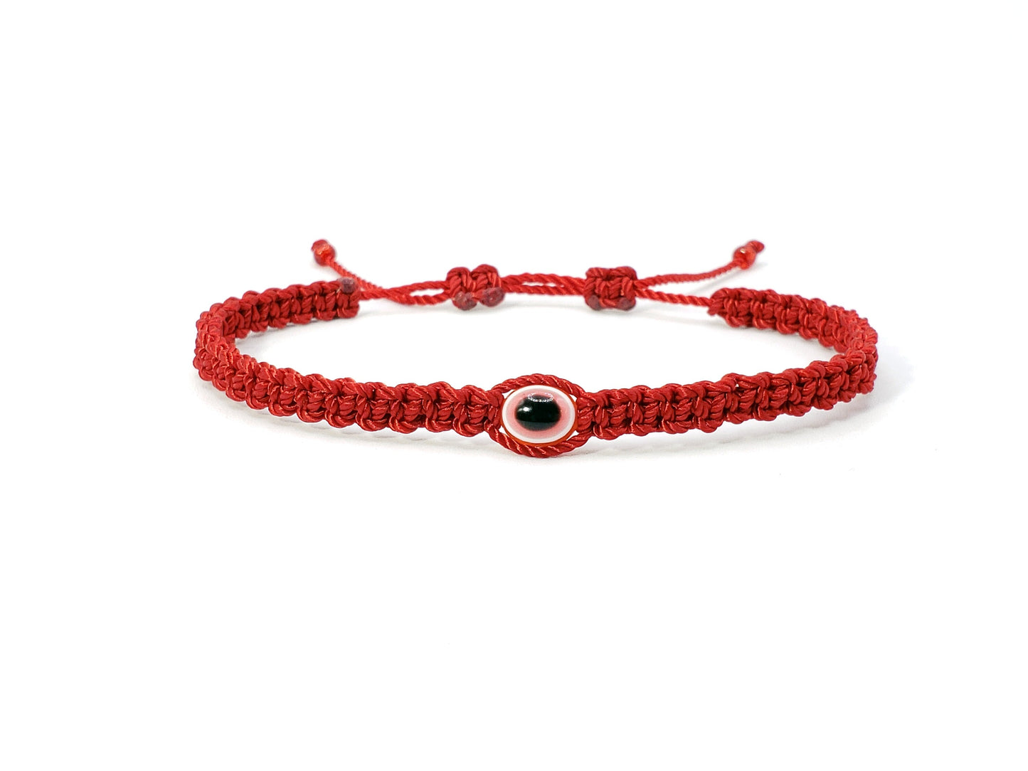 ANKLET -evil eye red string Anklet, braided red string anklet, evil eye protection charm, new, adjustable for man and woman