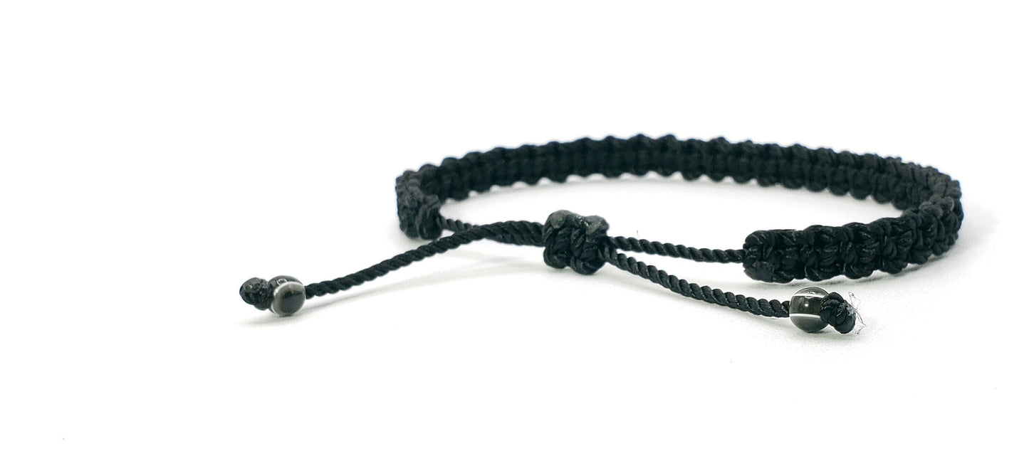 evil eye bracelet black string braided evil eye protection bracelet, adjustable, good luck charm for man & woman