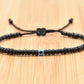 evil eye bracelet, black string evil eye wristband, beaded evil eye protection bracelet, adjustable, for man and woman