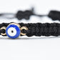 Evil eye bracelet good luck black string bracelet evil eye charm braided black string wristband evil eye protection bracelet for man & woman