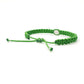 Our lady of Guadalupe green string wristband, braided protection bracelet, adjustable for man and woman