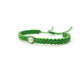 Our lady of Guadalupe green string wristband, braided protection bracelet, adjustable for man and woman