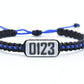 blue line bracelet police badge number bracelet Police bracelet thin blue line support police wristband adjustable badge number wristband