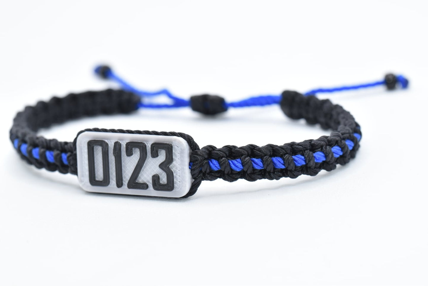 blue line bracelet police badge number bracelet Police bracelet thin blue line support police wristband adjustable badge number wristband