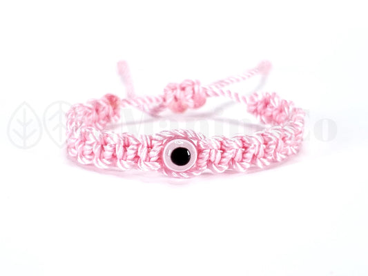 Baby pink string evil eye bracelet, Newborn infants and small childrens bracelet, evil eye protection, baby Evil eye amulet bracelet