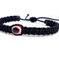 Men evil eye bracelet, black string evil eye wristband, braided evil eye protection bracelet, adjustable, for man and woman