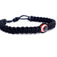 Men evil eye bracelet, black string evil eye wristband, braided evil eye protection bracelet, adjustable, for man and woman