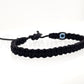 good luck black string bracelet, evil eye protection amulet, black string wristband, black evil eye bracelet, adjustable, man & woman