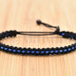 Thin Blue Line bracelet -support Police braided wristband -new -for man and woman