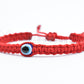 good luck red string bracelet, evil eye protection amulet, red string wristband