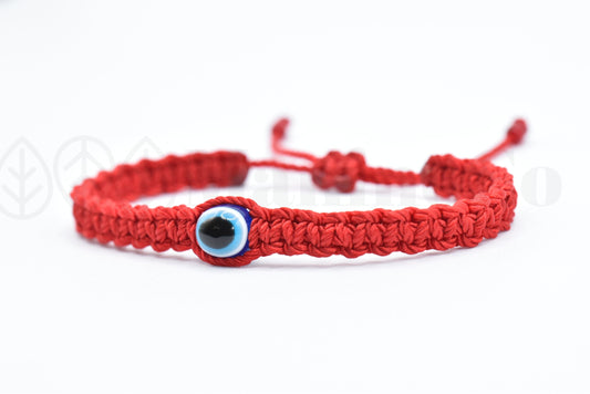 good luck red string bracelet, evil eye protection amulet, red string wristband