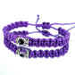 Kids size purple string evil eye bracelet, evil eye protection Evil eye amulet good luck charm braided bracelet for kids