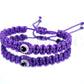 Kids size purple string evil eye bracelet, evil eye protection Evil eye amulet good luck charm braided bracelet for kids adjustable bracelet