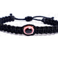 Men evil eye bracelet, black string evil eye wristband, braided evil eye protection bracelet, adjustable, for man and woman