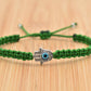 Hamsa hand green string bracelet, for happiness, luck, health, and good fortune, new. good luck and evil eye charm for man and woman