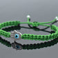 Hamsa hand green string bracelet, for happiness, luck, health, and good fortune, new. good luck and evil eye charm for man and woman