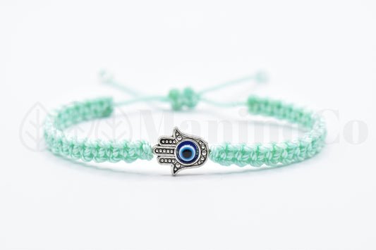 Hamsa hand braided bracelet, for happiness, luck, health, and good fortune, new. good luck and evil eye charm for man and woman