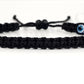 good luck black string bracelet, evil eye protection amulet, black string wristband, black evil eye bracelet, adjustable, man & woman