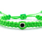 Kids size green string evil eye bracelet, evil eye protection, Evil eye amulet for kids, adjustable protection wristband