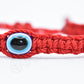 good luck red string bracelet, evil eye protection amulet, red string wristband