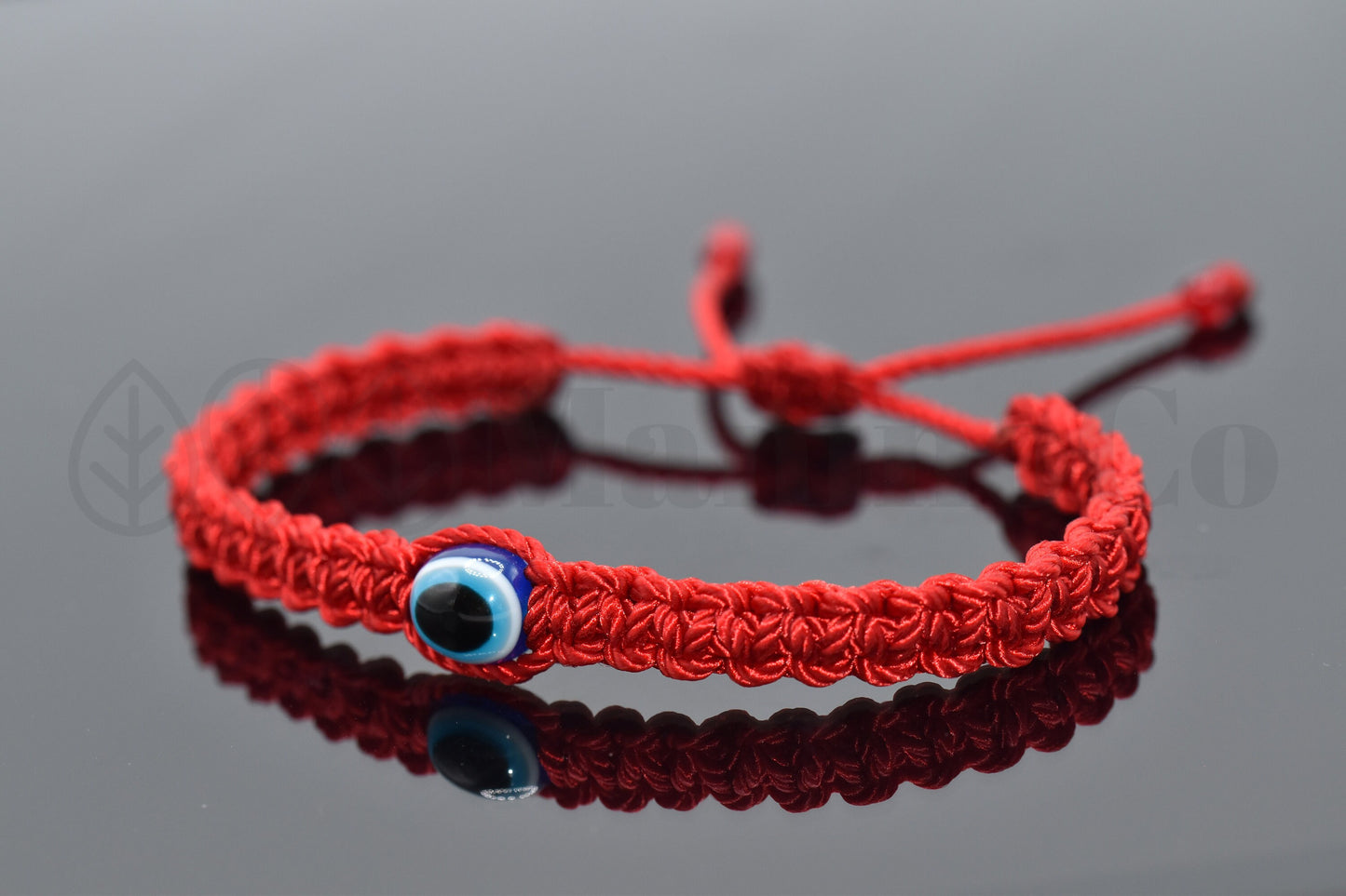 good luck red string bracelet, evil eye protection amulet, red string wristband