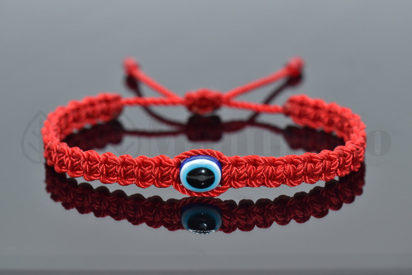 good luck red string bracelet, evil eye protection amulet, red string wristband