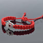 Kids size Hamsa Hand bracelet with an evil eye for protection & good luck braided red string evil eye with a silver color hamsa hand kids